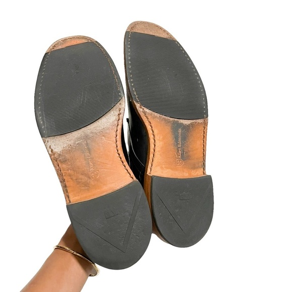 ALLEN EDMONDS Black Leather academy Oxford Casual Mens Shoes - Picture 8 of 10